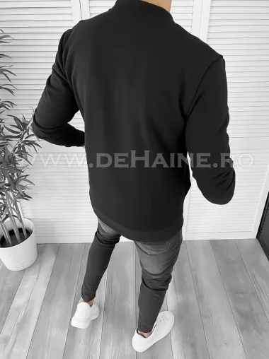 Hanorac barbati negru slim fit K034 29-4.1